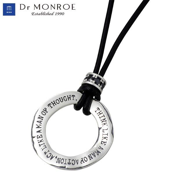 ドクターモンロー Dr MONROE シルバーネックレス 革紐
