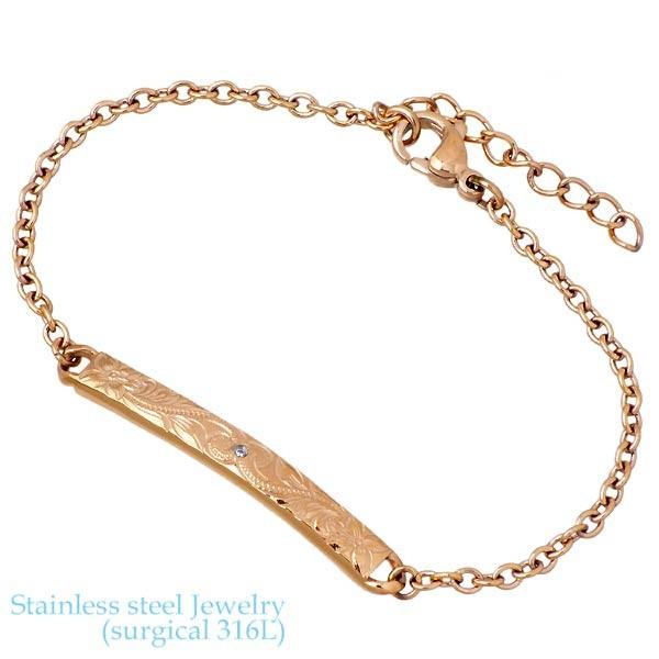 ステンレス ハワイアンジュエリー ハワジュ ブレスレット 金属 