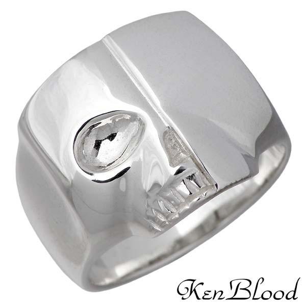 KEN BLOOD（ケンブラッド） スカル シルバーリング 指輪 ドクロ 9〜21 