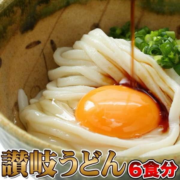 23日までポイント5倍 ゆうパケット出荷 讃岐うどん 6食分 600g 300g×2袋 鎌田醤油特製ダシ醤油6袋付き 販売元より直送 SNC00010014