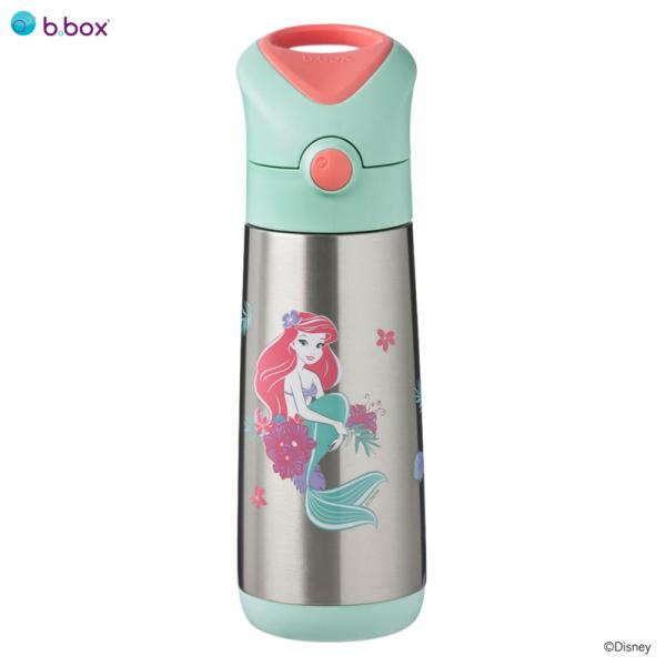 ビーボックス bbox ストロー 水筒 子供 保育園 ステンレスボトル リトル・マーメイド アリエル 断熱ドリンクボトル サーモボトル 保温 保冷 キッズ ボトル 500ml