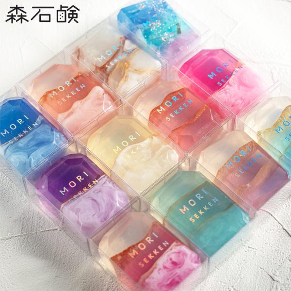 宝石石鹸 森石鹸 固形石鹸 宝石石けん 石けん せっけん 宝石 ボディソープ 風呂 バスグッズ 洗顔 日本製 ハンドメイド 贈り物 ギフト クリスマスプレゼント