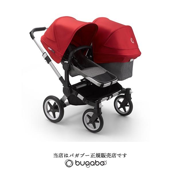 純正カップホルダー付 Bugabooバガブー ドンキー3デュオ シルバーフレーム レッド 年齢違い 2人乗り ベビーカー 03bgb Dnk04 ベビーカーのbe My Baby 通販 Yahoo ショッピング