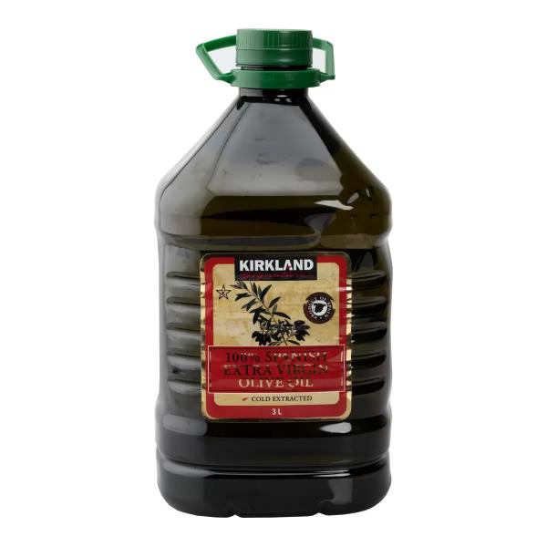カークランドシグネチャー 100% スペイン産 スパニッシュエクストラバージン オリーブオイル 大容量 3L（2,748g） オリーブ油 フルーティ コストコ