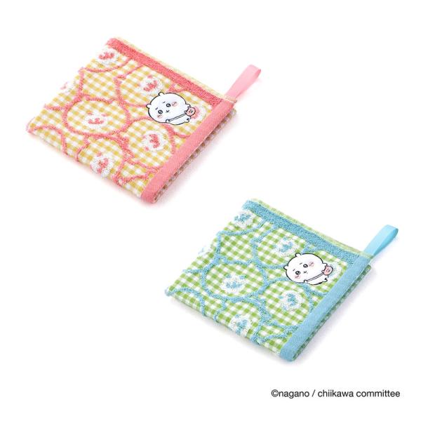 ちいかわ タオル美術館 ポシェット ウォッシュタオル （イエロー・グリーン）