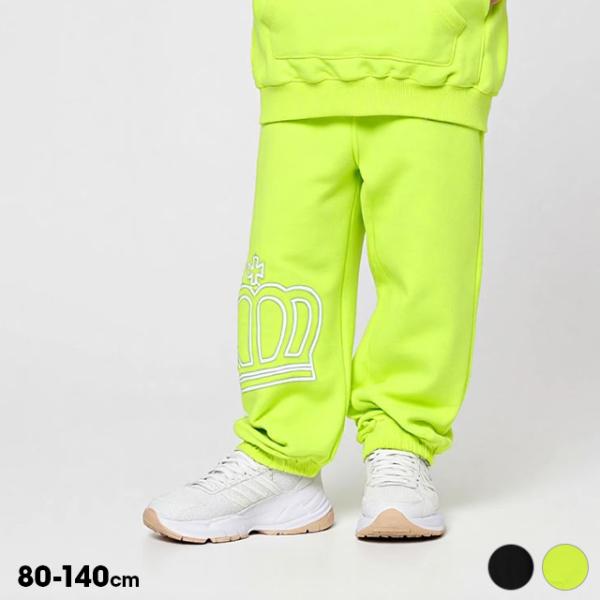 【セットアップアイテム】ネオンカラーがアクセントで目を惹くスウェットパンツ★ロゴデザインもストリート感があっておしゃれ♪程よい厚さで肌ざわりの良いスウェット素材は、伸縮性があるのでリラックスな着心地◎同じデザインのパーカーとセットアップも可...