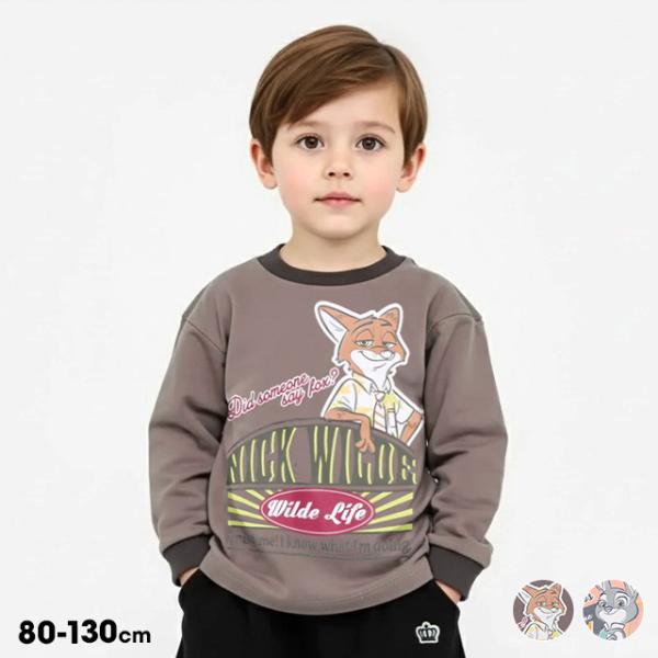 大人気「ズートピア 2」のキャラクターをデザインした長袖Tシャツが登場★デイリーコーデに取り入れやすく、1枚でさりげなく存在感をプラスしてくれる万能アイテム♪綿100％のやわらかな肌ざわりが着心地も良く、ヘビロテ間違いなしのおすすめの1枚◎...