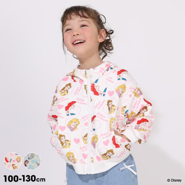 ディズニー エルサ プリンセス / キッズ ジップパーカー 女の子 セミショート丈 100-130cm 1948K ベビードール BABYDOLL 爆買