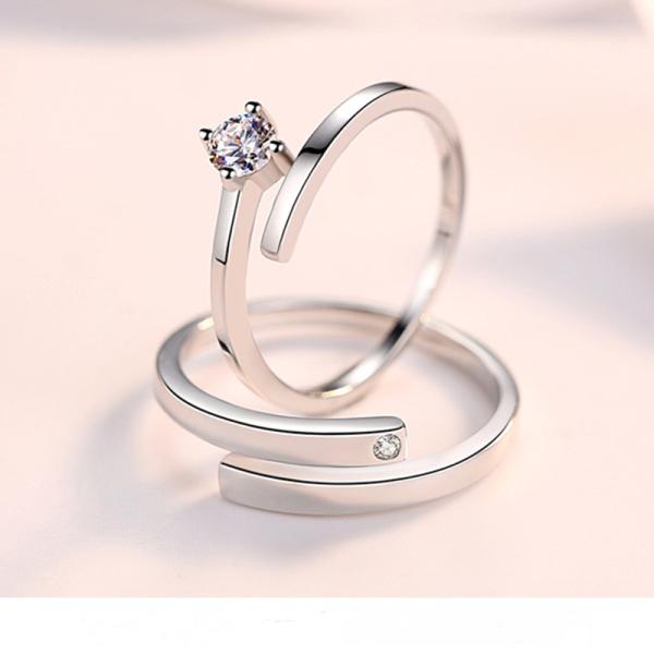 ペア 恋人 バレンタインデー 永遠を誓う ペアリング 結婚指輪 レディース ギフト 記念日 注目ショップ 誕生日 メンズ プレゼント シルバー925 フリーサイズ調整可能