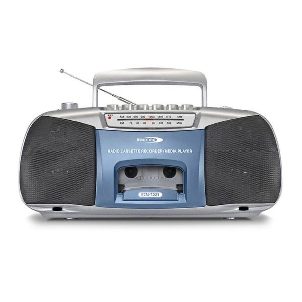 クマザキエイム ラジカセ ポータブル AM/FMラジオ MP3再生 カセット 2WAY電源 RCM-1221