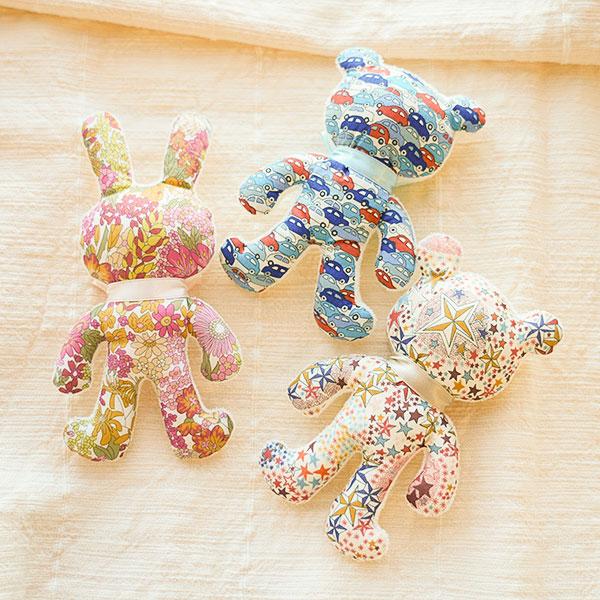 リバティプリントのにぎにぎ単品　平日朝10時までの注文は当日発送