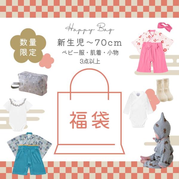 [Release date: December 12, 2024]2026年ベビー服、ベビー肌着、小物など３点以上入った福袋です。どれが届くかはお楽しみ♪なるべくご希望に沿いたいので、書く欄を設けましたが在庫状況により、必ずしもご希望通りに...