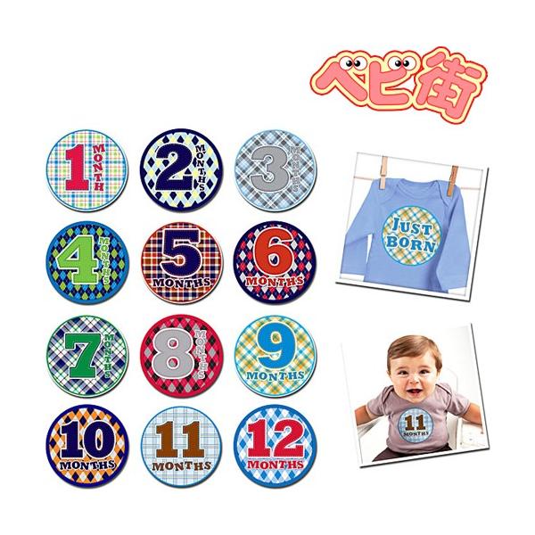 送料については、「商品情報をもっと見る」内でご確認ください。ギュッとしたいこの瞬間を、ずっとココロに・・・天使の１２ヶ月！●赤ちゃんの服に月齢のシールを貼って写真を残す、おしゃれでキュートなメモリアルグッズ！！●はがしても何度でも貼り付け可...