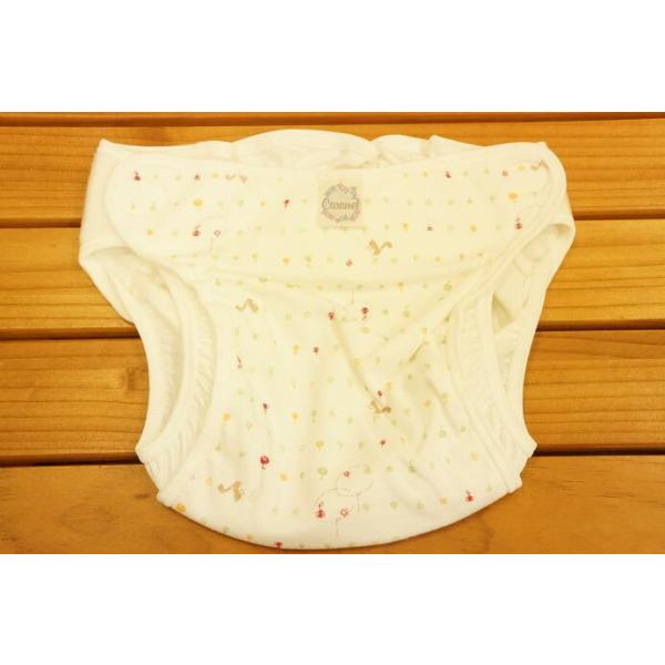 ★大人気のりんご＆りす柄で　おむつカバーを作っちゃいました！　今回のおむつカバーも弊社独占販売の柄です★サイズ 90cm★綿100％★日本製★製造元/シンク・ビー★ナカムラ赤ちゃん店オリジナル商品ベビーオムツ 新生児肌着 赤ちゃん肌着 オム...
