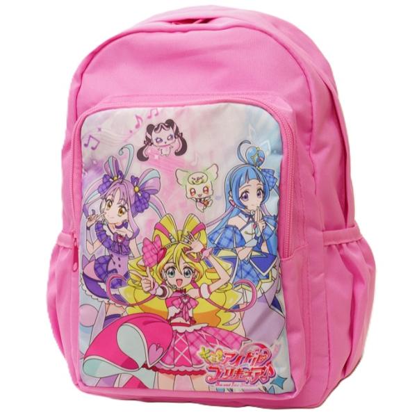 ★キャラクター子供用リュックサック★背中部分とベルト裏側にメッシュ素材を使用　背中メッシュ部分に保冷剤が収納できるポケット付き★遠足、レジャー、ショッピングに　飲み物や食べ物も一緒に収納。★素材/ポリエステル★製品サイズ/約22cm×33c...