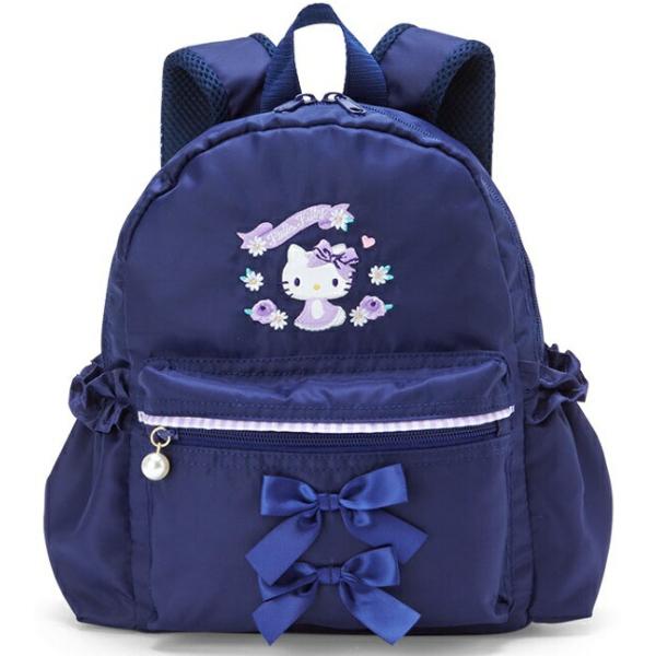 【メール便利用！送料込み】サンリオ リュックサックSサイズ ハローキティネイビーハナ柄(容量5L)A1652(配送区分C)
