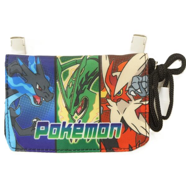 【メール便利用！送料込み】サンアート  ネックコード付きミニおでかけウォレット(ポケットポーチ)ポケットモンスター ブラックPM-4591BK