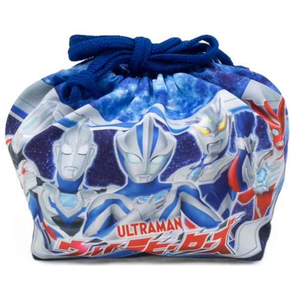 OSKオーエスケー 巾着弁当袋(ランチ巾着)ウルトラヒーローズ(ウルトラマンテオ含む)(KB-1)