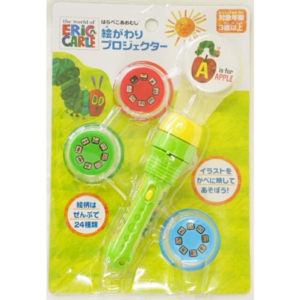 ★暗いところで壁や天井に投影させてお楽しみください★ライトを点灯させると、　はらぺこあおむしのストーリーや　知育要素が透写されます。★絵替わりカセット3枚付き。★本製品は映像のみです、音声機能はありません★対象/3歳〜★LR44ボタン電池X...