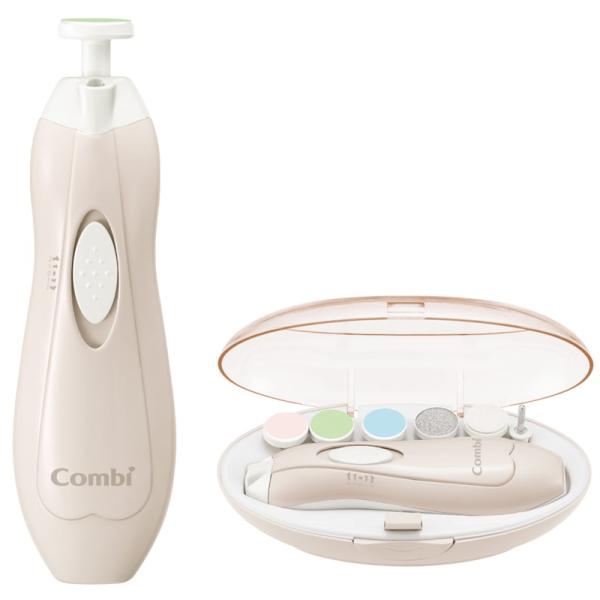 ★はじめてでも安心＆ラクラクな電動つめやすり。　6タイプのベビーとママ用アタッチメントが付いた　ネイルケアセットです。★360°回転ケアで爪の引っかかりが少なく、　振動も気になりません。★ライト付きなので赤ちゃんが寝ている間でも、　起こさず...