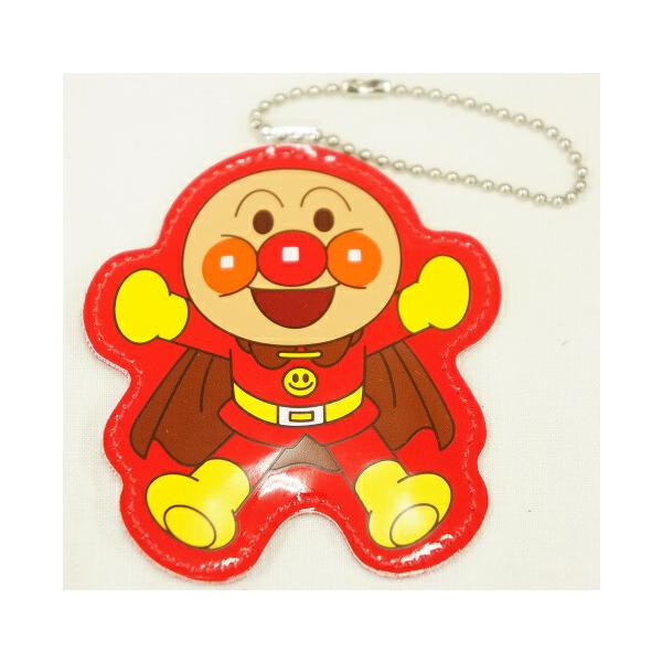 ★それいけ！アンパンマンシリーズ　キャラクターネームホルダー★ランドセル、レッスンバッグなどに　ボールチェーンで取り付けします。★サイズ(約)/8cm×7cm×厚さ0.2cm★材質/合成皮革★発売元/伊藤産業株式会社【アンパンマン】