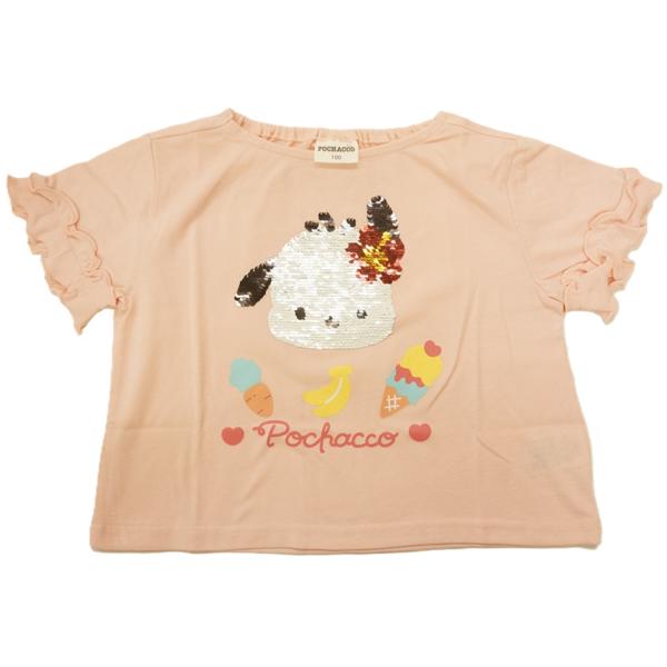 【メール便利用！送料込み】オーパス ポチャッコ スパンコール半袖Tシャツ50160902(100cm-130cm展開)