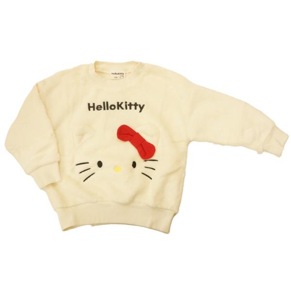 ★サンリオキャラのトレーナー★ボアフリース使用のふわふわ素材★90cmと95cmは着脱し易い肩スナップ付き★参考サイズ・90サイズ/体重13kg・95サイズ/体重14kg・100サイズ/体重16kg・110サイズ/胸囲53〜59cm・120...