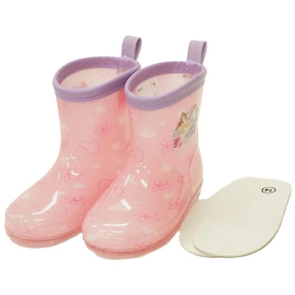 SKATER スケーター レインブーツ シューズ 長靴 子供用 ディズニー プリンセス 反射テープ付 16cm RIBT16-A (プレゼント 入園祝い 入学祝い 子供 女の子 雨具)