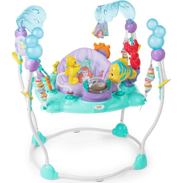 ★リトルマーメイドの世界で楽しく遊べるジャンパーです★お子様の背の高さに合わせて ジャンパーの高さを調整可能です★シートは360度回転するので 全てのおもちゃで遊ぶ事ができます★楽しい音楽や効果音が鳴りライトが光ります・スピナーボールトイの...