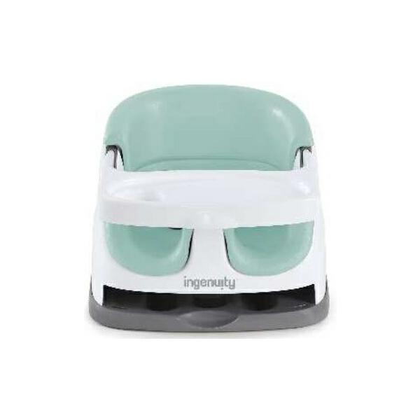 ★新バックル(10枚目画像参照)対応品となりますが　掲載画像の一部に旧バックルが写っております　ご容赦願います★赤ちゃんの成長にあわせて色々な場面で活躍する万能な、　お食事用チェア、ブースターシートです。★大人用の椅子に置いても、床に置いて...