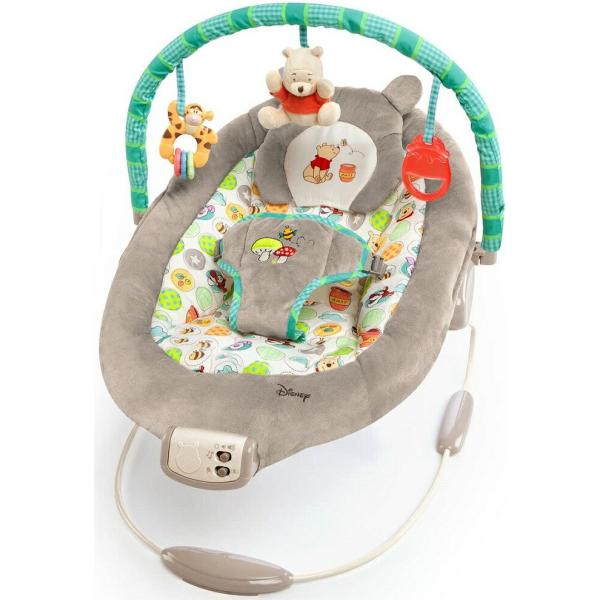 ★バイブレーション機能を搭載したPoohのロッカーです。★リクライニング機能はございません★製品サイズ/W50cm×D58cm×H57cm★電池/単2電池3本(別売) ★対象年齢/0か月〜体重18kg（4歳頃）まで★素材/PP、EVA、AB...