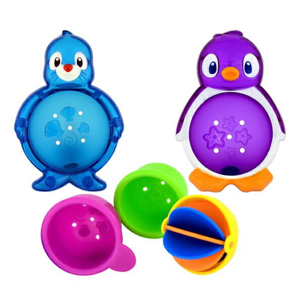 ★世界中の子育て家族が　心から楽しめるグッズをいっぱいとどけたい。★1991年ロサンゼルスで創業し今や世界45カ国以上で　愛されるブランドに成長した「マンチキン」★ニクイしかけで、赤ちゃんニッコリ！★ポップなカラーやキャラクターが、　バスタ...