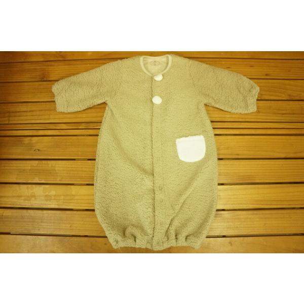 ★出産準備用品としてお買い求めください。★ドレスオールはおむつ替えが頻繁な新生児期は筒型ドレスで、　動きが活発になってくる乳児期は股割れカバーオールで、　股スナップの付け替えで２ウエイに使えます。★お着替え楽々、スナップボタン前開き全開タイ...