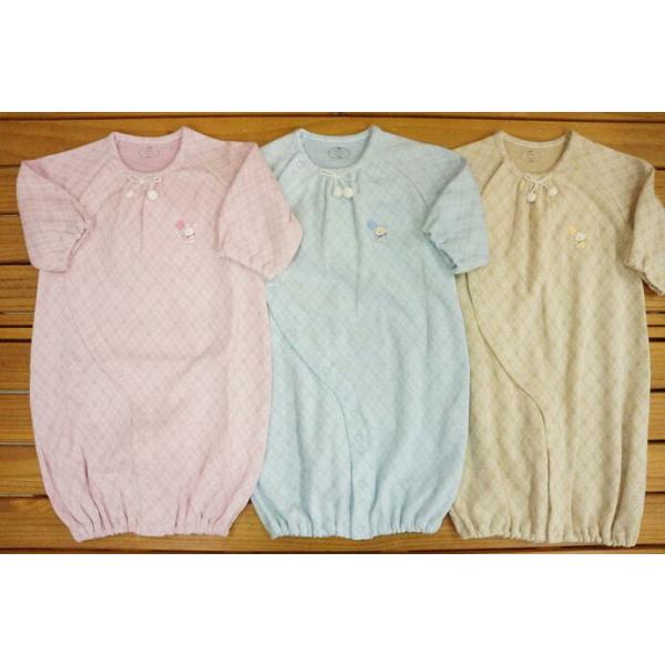 ★出産準備用品としてお買い求めください。★ドレスオールはおむつ替えが頻繁な新生児期は　動きが活発になってくる乳児期は股割れカバーオールで、　股スナップの付け替えで２ウエイに使えます。★お着替え楽々、スナップボタン前開き全開タイプ★サイズ身長...