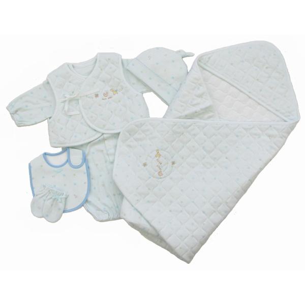 ●生まれてすぐ使える基本の新生児ウエアのセットです●中肉のスムース素材で年間通して使っていただけます●ドレスオール50-70cm　股スナップの付け替えで　ドレスとカバーオールの2ウエイに使えます●ベスト50-70cm　体温調節が未熟な赤ちゃ...