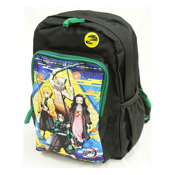 ★週刊少年ジャンプで大人気！　吾峠呼世晴が原作を務める大人気漫画「鬼滅の刃」★キャラクター子供用リュックサック★熱中症対策に保冷剤を入れることができるポケット付き※保冷剤は本商品には含まれておりません★背中部分とベルト裏側にメッシュ素材を使...