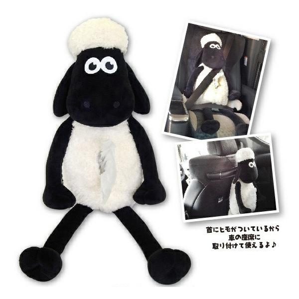 ★ひつじのショーンのぬいぐるみティッシュカバーが登場！ 　お座りさせてお部屋に置いても、　首に付いている紐を使って 　車の座席から吊るしても使用できます。　ボリューム満点のサイズ感でインパクト大です！　リビングにも、子供部屋にも、寝室にも、...