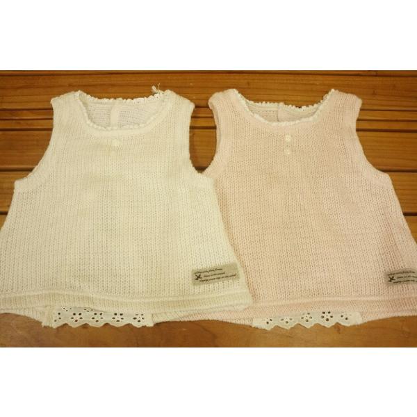 ♪Lily ivoryリリーアイボリー ♪ふんわりナチュラル＆カジュアルなテイストで清楚なのにどこか懐かしさもある雰囲気が人気のブランドです。★バックスタイルは、レース生地の切替しで可愛い　デザインです。★サイズ展開　80cm（11Kg）/...