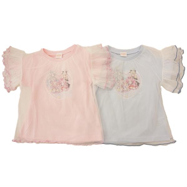 【2026年夏物】BANDAI名探偵プリキュアチュール付き半袖TシャツTG8891天竺