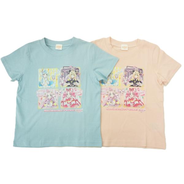 【2026年夏物】BANDAI名探偵プリキュアとおとも妖精半袖TシャツTG8897綿100%天竺