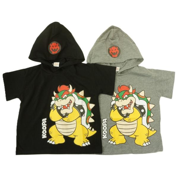 2026年夏物】BANDAI スーパーマリオ半袖パーカーTシャツクッパ（KOOPA