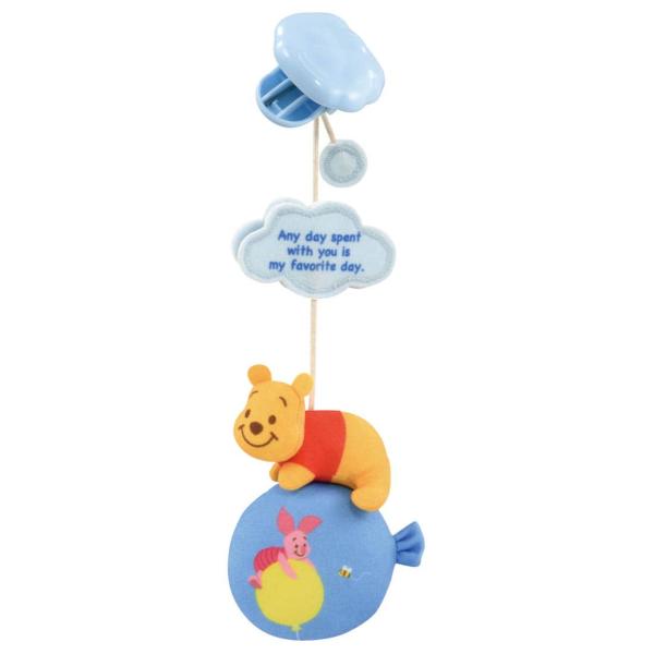 プーさんの心あたたまる名言が書いてあり気持ちを和ませてくれます。「Any day spent with you is my favorite day.(君と一緒に過ごす日がいつだって僕の一番お気に入りの日さ)」ゆれるとかわいいチャイムの音が...