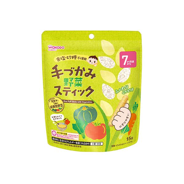素材そのままの味わいを活かしたおやつです。ふんわり軽い口どけ・手づかみしやすいスティック状で、はじめてのおやつにぴったりです。国産米使用。5種の緑黄色野菜入り。食塩・砂糖不使用で素材そのままの味わいを活かしたおやつです。ふんわり軽い食感で口...