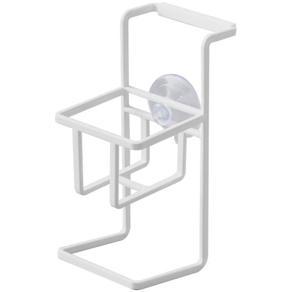 ・ブランド：YAMAZAKI（山崎実業）/日本・ジャンル：スポンジラック・主な素材：スチール ユニクロメッキ 粉体塗装（本体）/PVC（吸盤）/シリコーン（滑り止め）・生産国：中国・サイズ：約W65xD100xH150mm・内寸サイズ：約W...