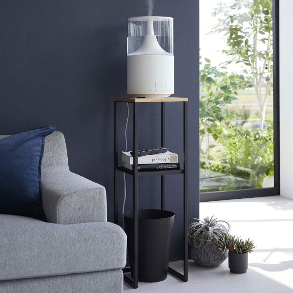 ・ブランド：YAMAZAKI（山崎実業）/日本・ジャンル：加湿器スタンド・主な素材：スチール 粉体塗装（本体）/竹（天板）・生産国：中国・サイズ：約W250xD250xH800mm（本体）/約W250xD250mm（天板）/約W230xD2...