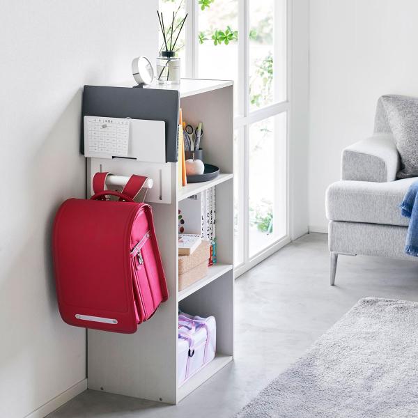 ・ブランド：YAMAZAKI（山崎実業）/日本・ジャンル：ランドセル収納・主な素材：スチール 粉体塗装（本体）/ポリプロピレン（キャップ）・生産国：中国・サイズ：約W260xD62xH310mm・重量：約1430g・耐荷重：約7kg（タブレ...