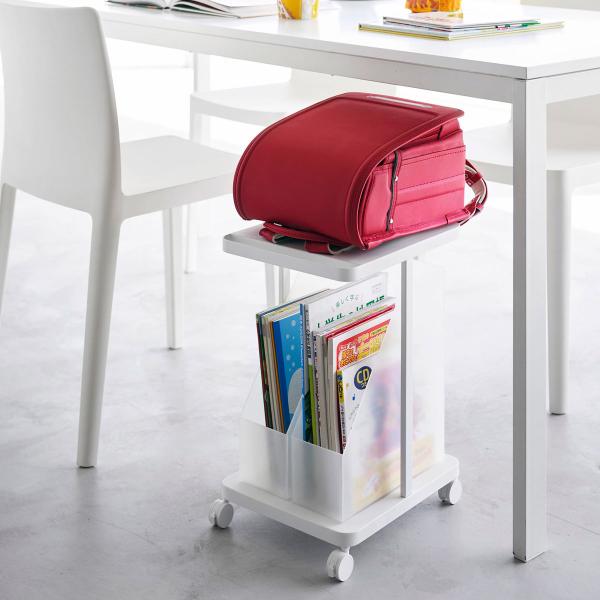 ・ブランド：YAMAZAKI（山崎実業）/日本・ジャンル：ランドセル収納・主な素材：スチール 粉体塗装（本体）/ナイロン（キャスター）・生産国：中国・サイズ：約W260XD320xH450mm（キャスター含む）・内寸サイズ：約W260xD2...