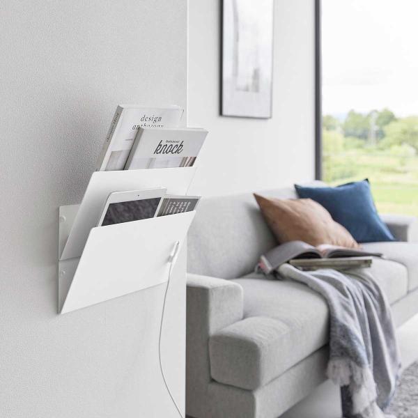 ・ブランド：YAMAZAKI（山崎実業）/日本・ジャンル：プリント収納・主な素材：スチール 粉体塗装（本体 x2）/スチール 粉体塗装、マグネット（ストッパー x2）/シリコーンゴム（滑り止め）・生産国：中国・サイズ：約W320xD80xH...