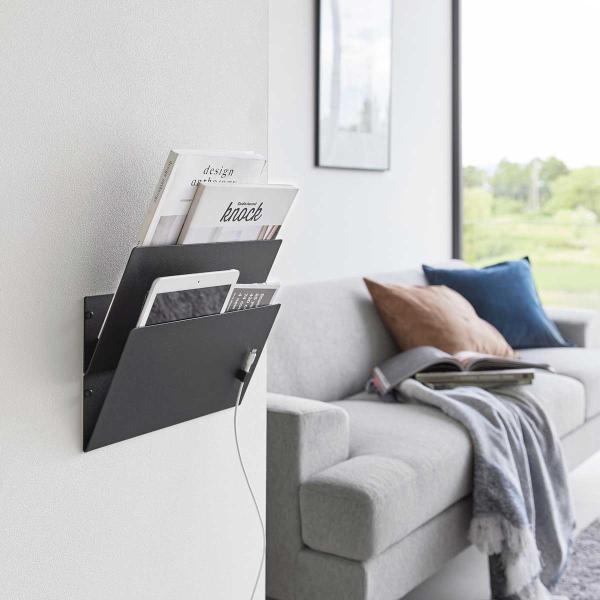 ・ブランド：YAMAZAKI（山崎実業）/日本・ジャンル：プリント収納・主な素材：スチール 粉体塗装（本体 x2）/スチール 粉体塗装、マグネット（ストッパー x2）/シリコーンゴム（滑り止め）・生産国：中国・サイズ：約W320xD80xH...