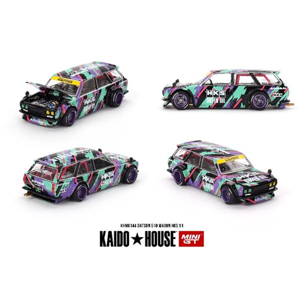 MINI-GT 1/64 ダットサン ストリート 510 ワゴン HKS V1(右ハンドル